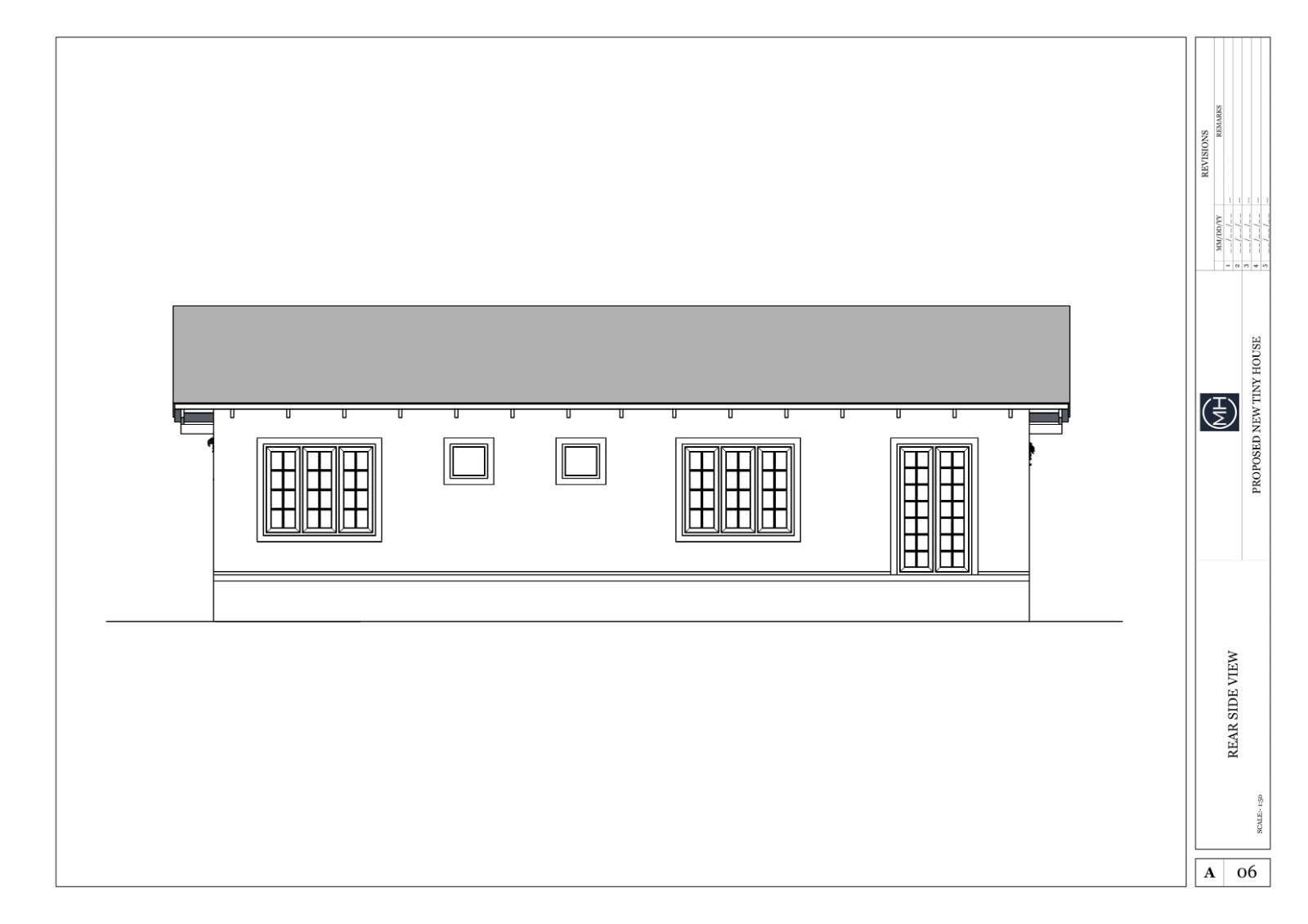 American Style Tiny House Plan With CAD file And PDF For Blueprint – 2 Bedrooms
