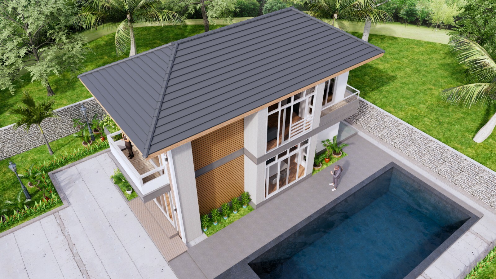 15×35 Feet Small House Plans 4.5×10.8 meter 2 Beds PDF Full Plans (A4 Hard Copy)