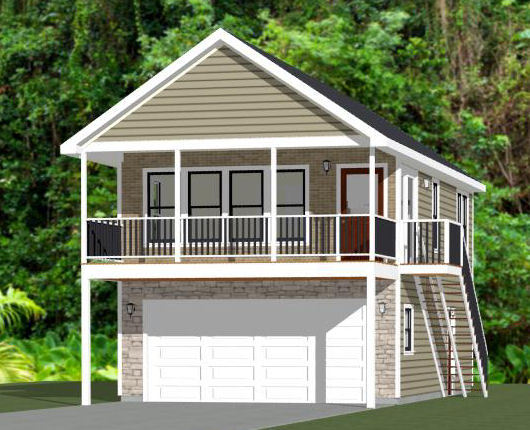 20×32 House — 2 Bedroom — 808 sqft — PDF FloorPlan — Model 6R
