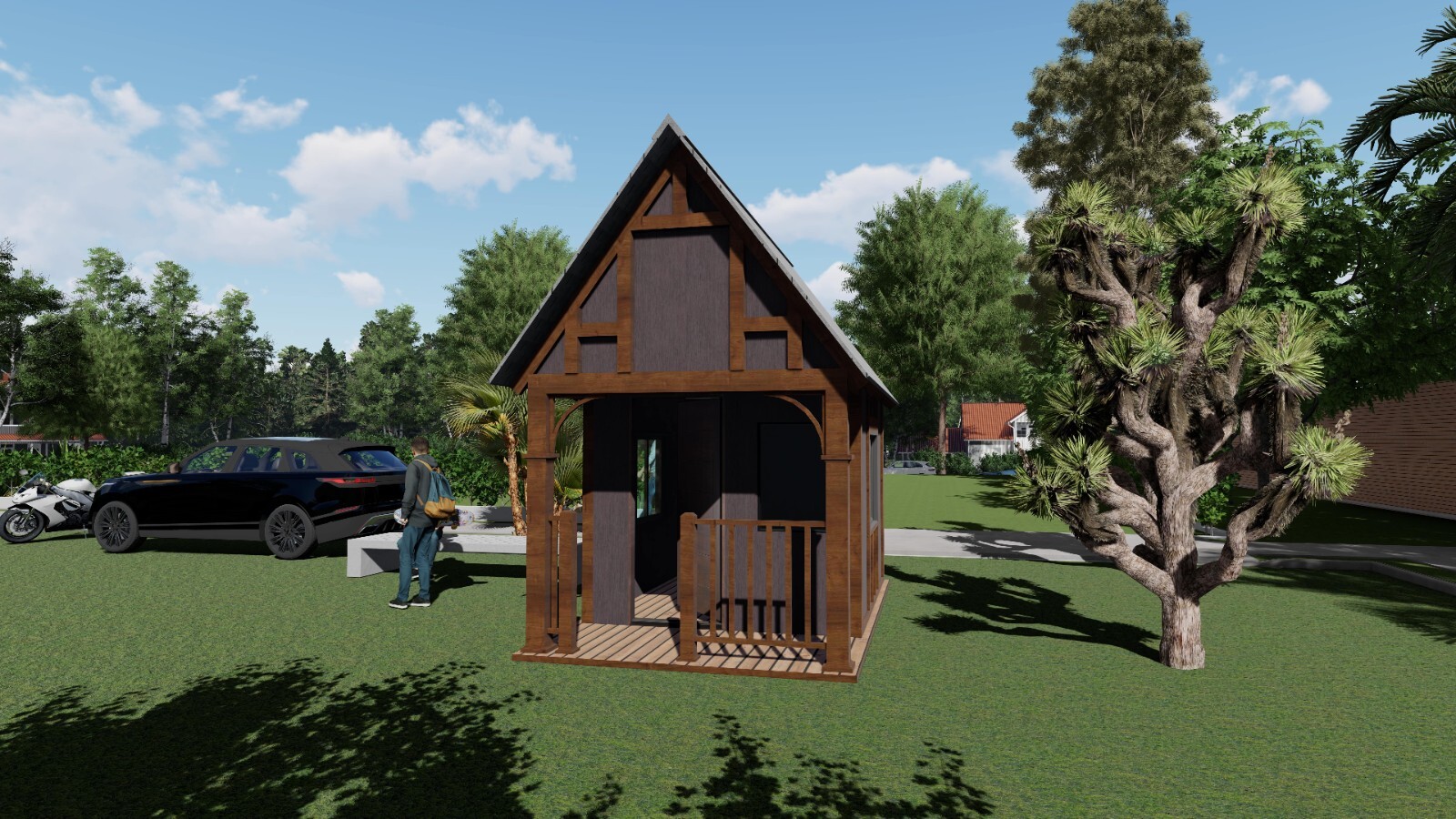 Wood Construction Tiny Home Building Plans – 8′ x 10′ – 80sqft