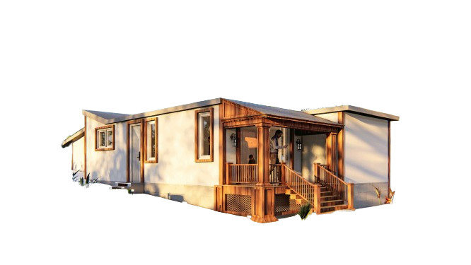 23×52’ Tiny Home Plans – 2 Bedrooms, 1 Bath