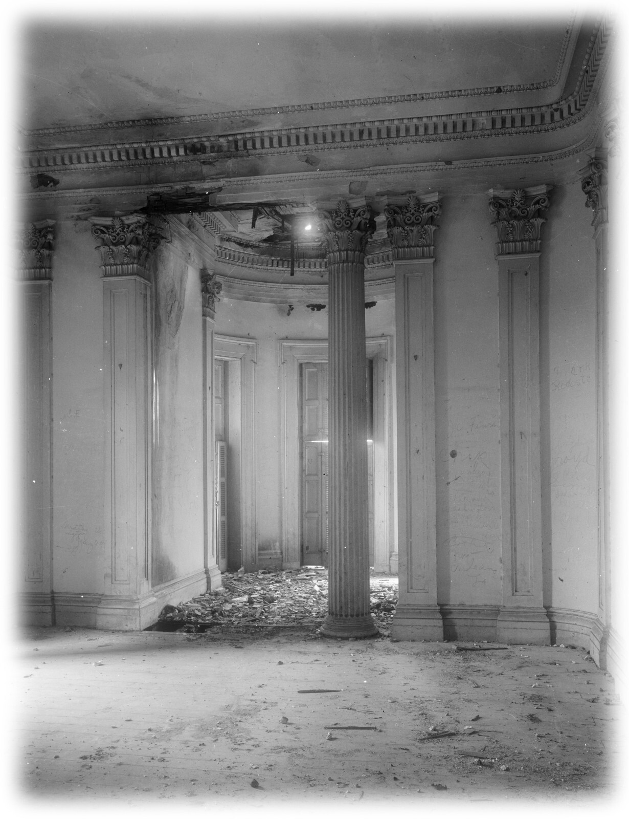 Architectural House Plans, Belle Grove Plantation, southern style mansion