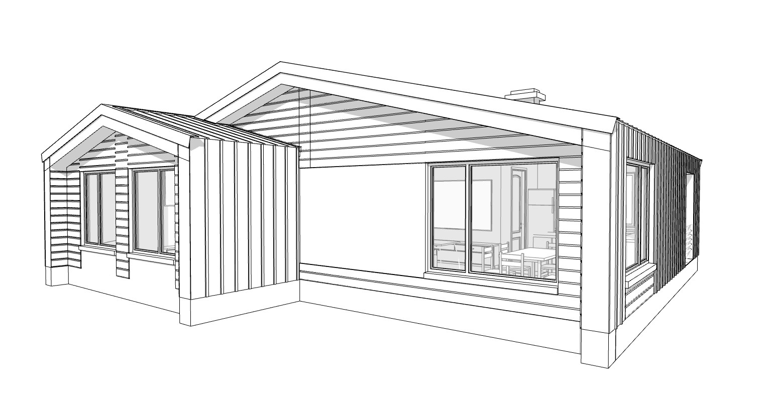 41’x41’ 3 Beds, 1.5 Baths Charming Barnhouse Architectural Plans PDF Download.