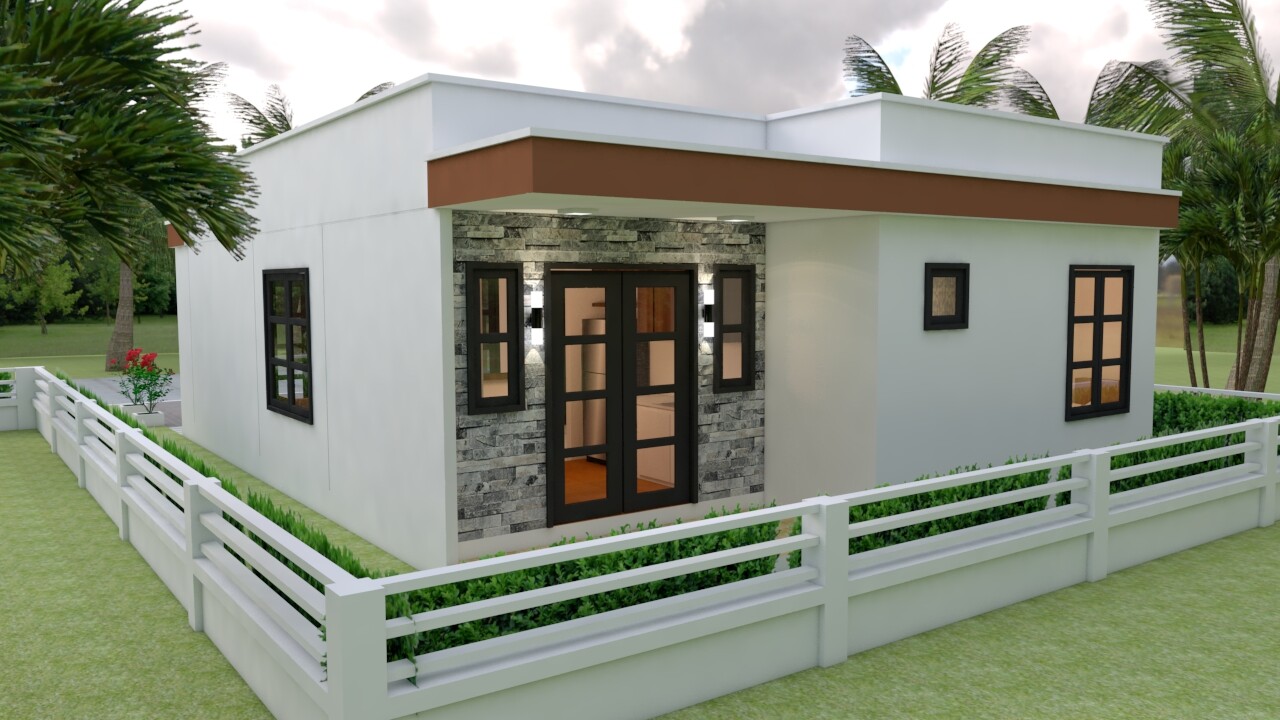 House Design Plan 8×11 Meter 26×36 Feet 3 Bedrooms Terrace Roof (A4 Hard Copy)