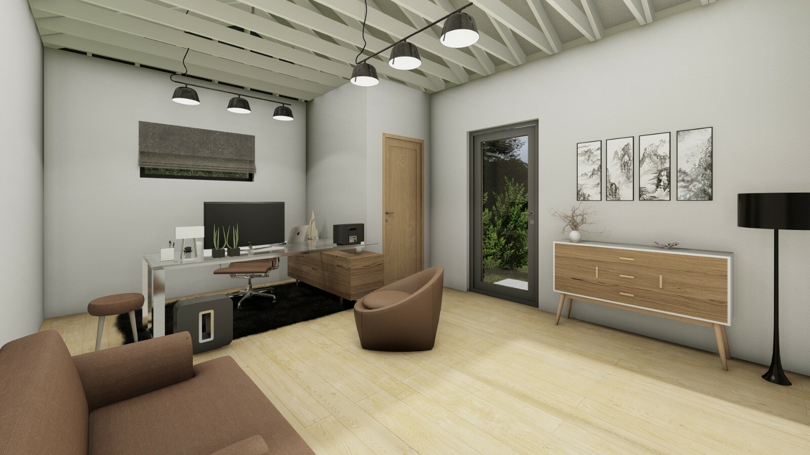 Backyard Office Plans, 14×18 Tiny House Building blueprints, Shed drawings
