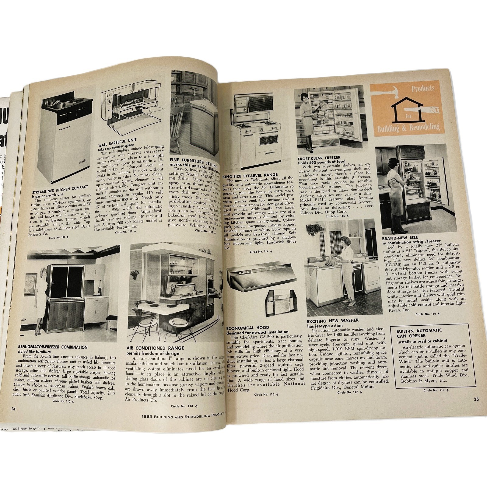 1965 Vintage MCM BUILDING and REMODELING Interior Design Product Catalog
