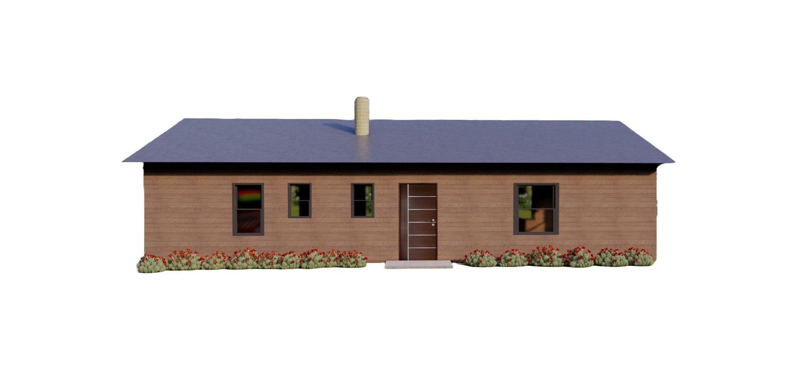 Tiny Home Plans: 3 Bedroom Single Story 26×44 Feet 1144 SqFt Blueprints