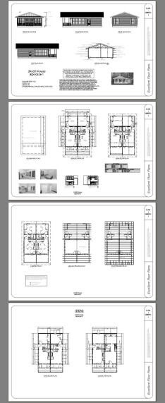 24×30 Duplex — PDF Floor Plan — 720 sq ft — Model 1