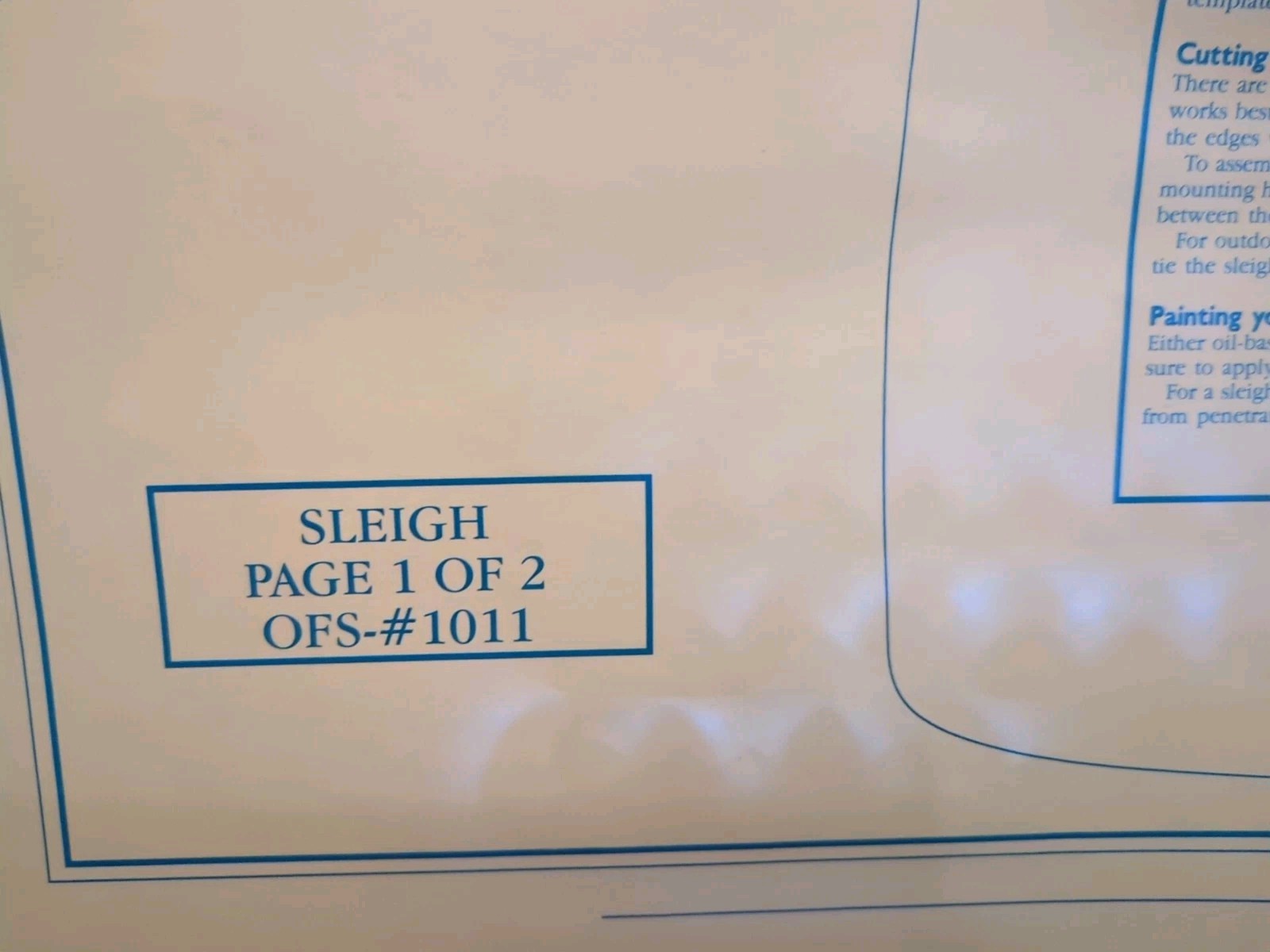 BETTER HOMES AND GARDENS WOOD PLANS STYLISH SLEIGH CUTOUT OFS-#1011