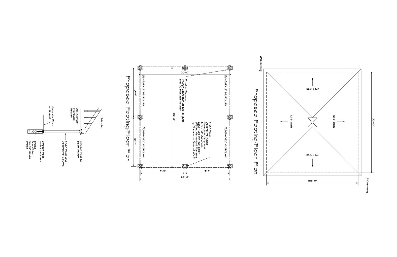 20X22 CAR PORT COVERED PAVILION RV HUT POLE BARN CONSTRUCTION #17-CPPB2022HIP1