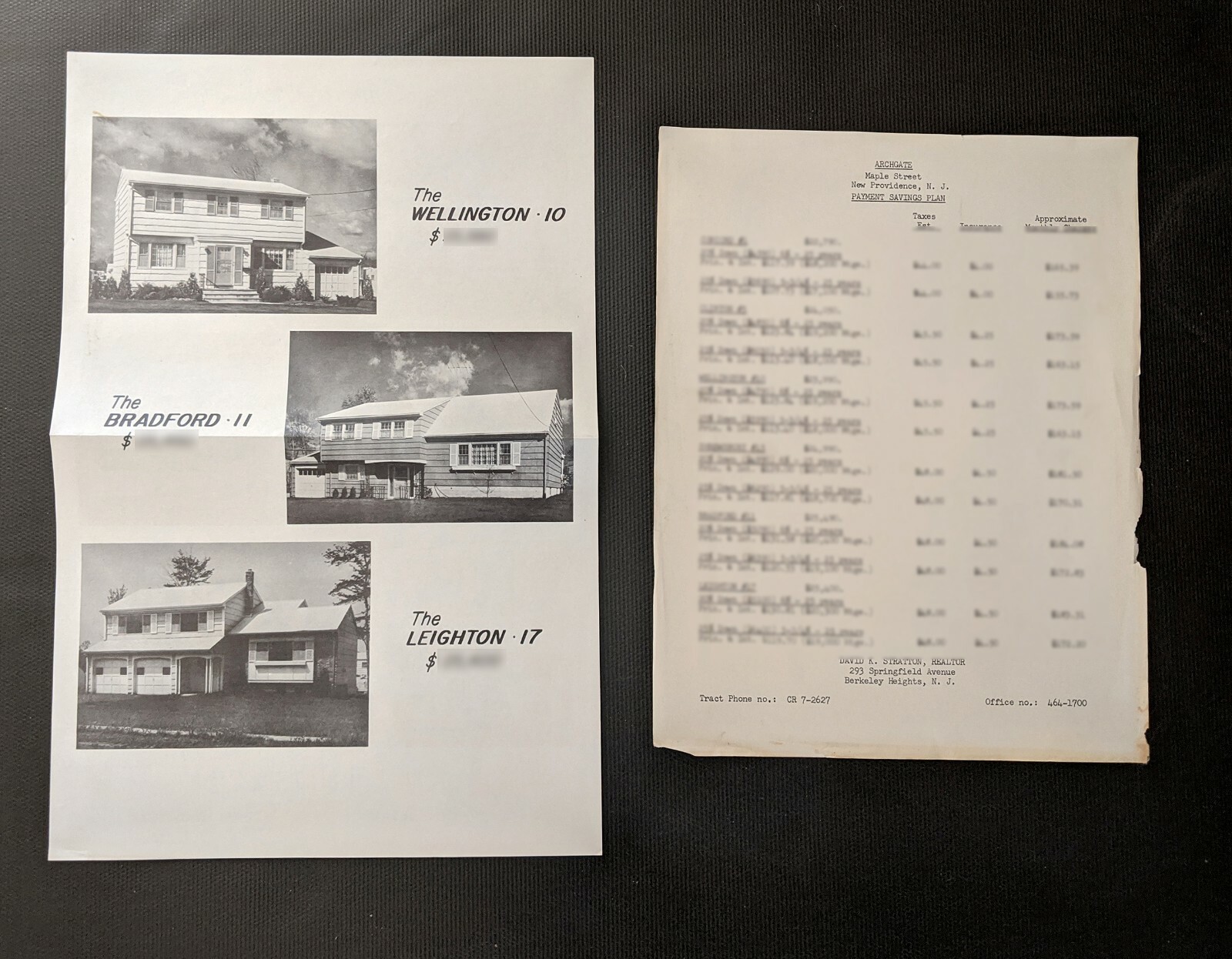 Archgate Development Mid-Century Plans Maple St New Providence New Jersey Area