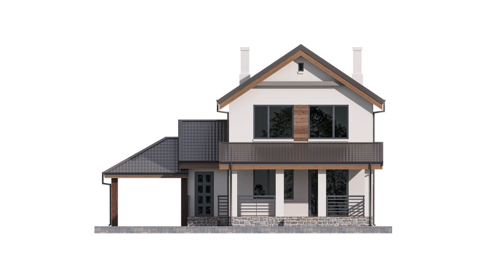 40’x45’ 3 Bed, 3 Bath Modern Cottage Architectural Build Plans PDF Download.