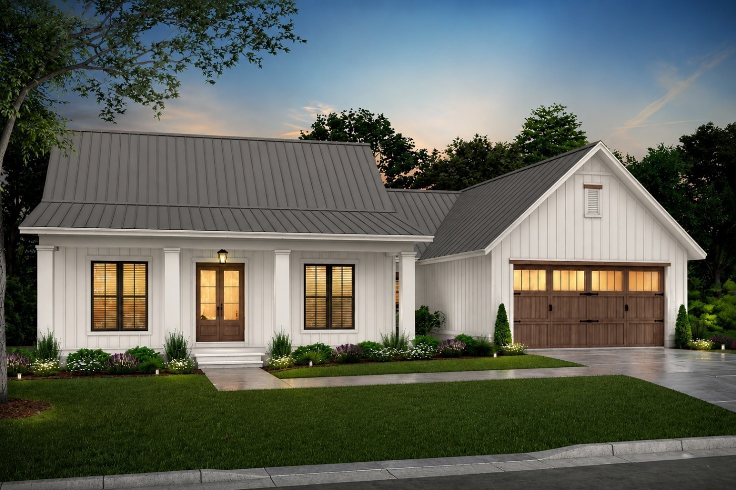 Ridgeway House Plan 1,512 SQFT 3 BED 2 BATH Ranch Printed Plan Set With GARAGE