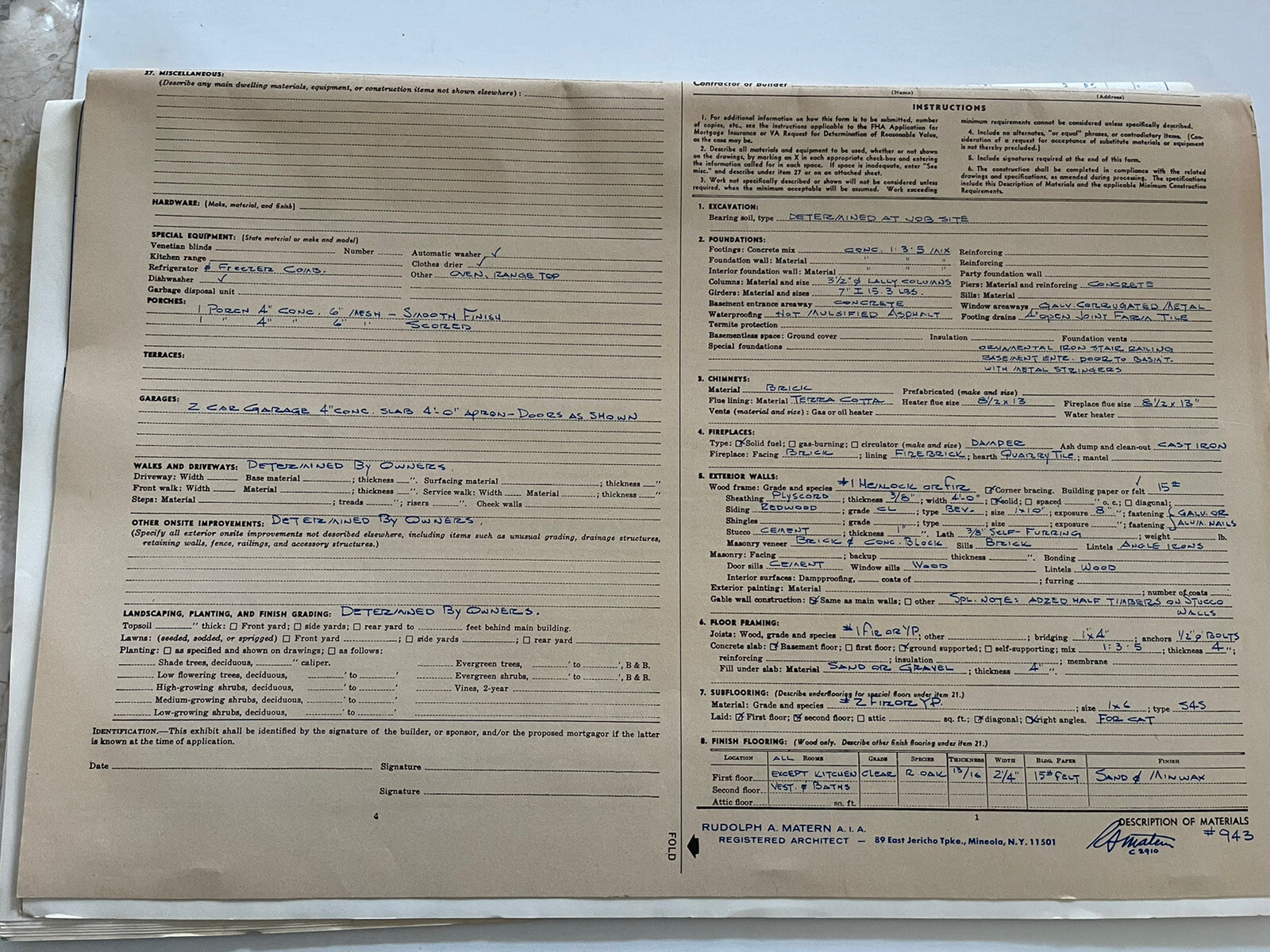 Home Plans 4 Bedrooms 2 Bath From Esteemed Architect Rudolph A Matern 1960’s