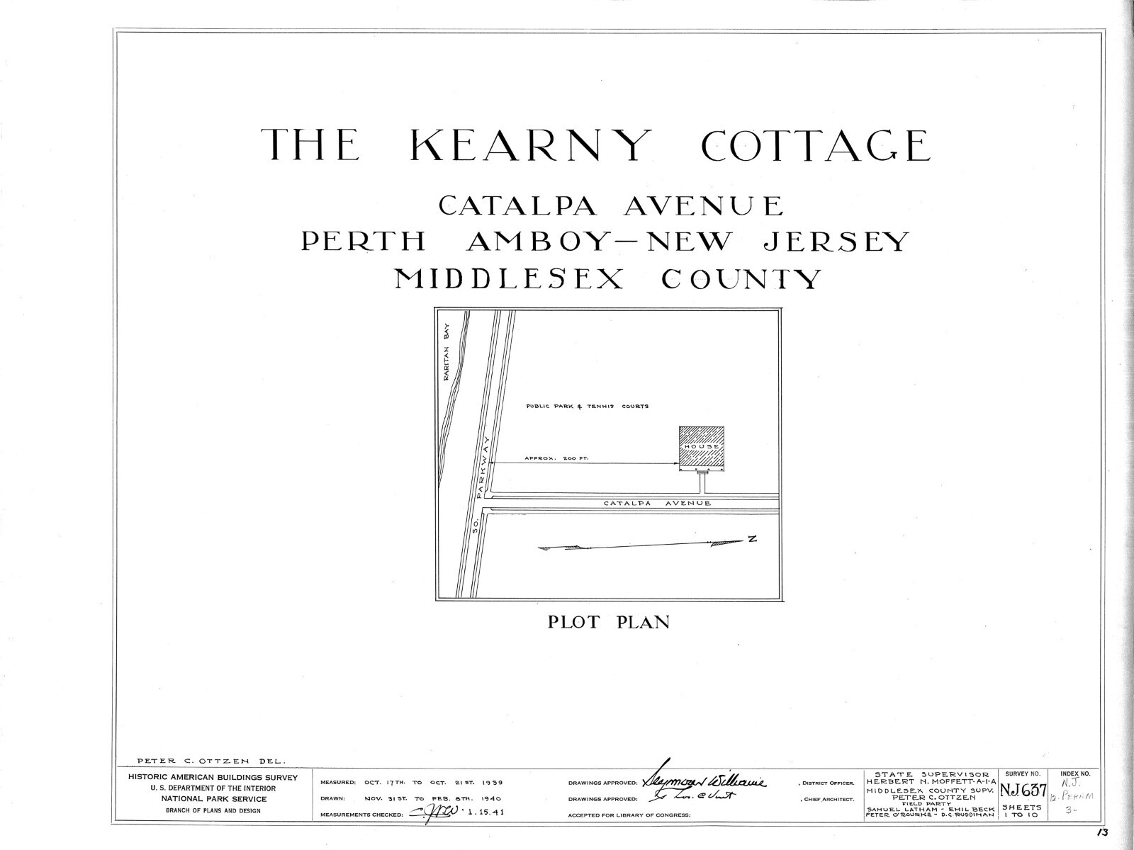 Plans for a Saltbox style Colonial home, Kearney Cottage, 1784, 2-3 bedrooms