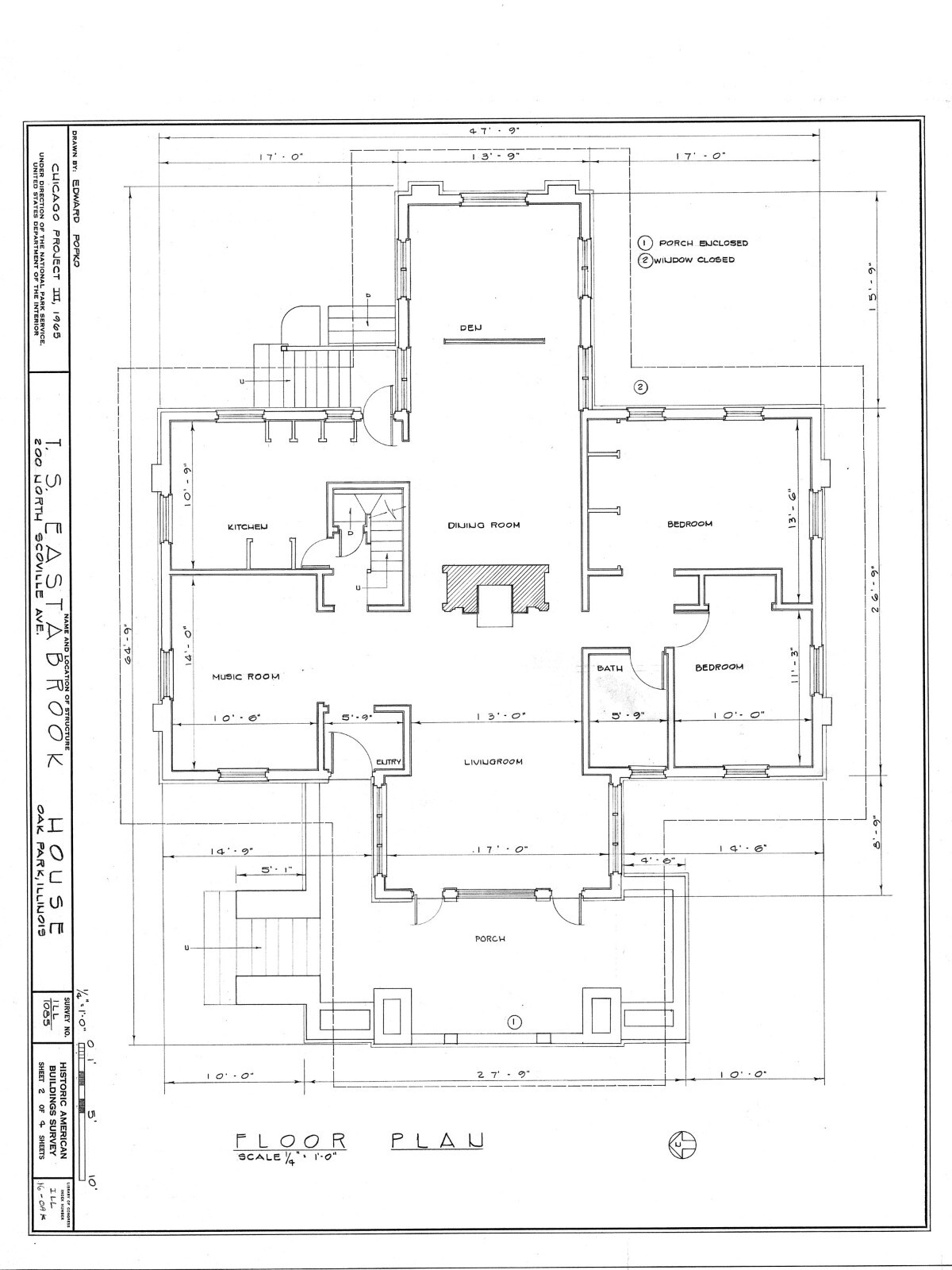 Prairie Style House, single story design, wood & stucco home, PRINTED PLANS