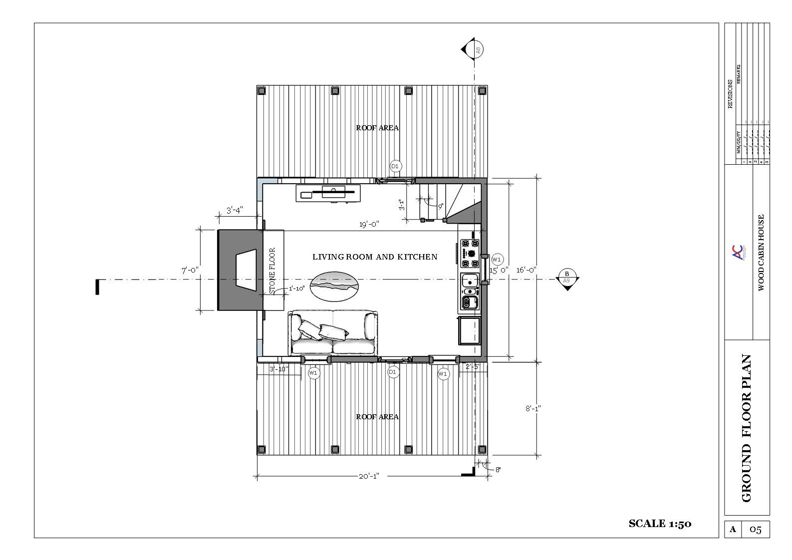 Modern 640 Sq.Ft Tiny House Plan with Realistic 3D Images and PDF Blueprint Plan