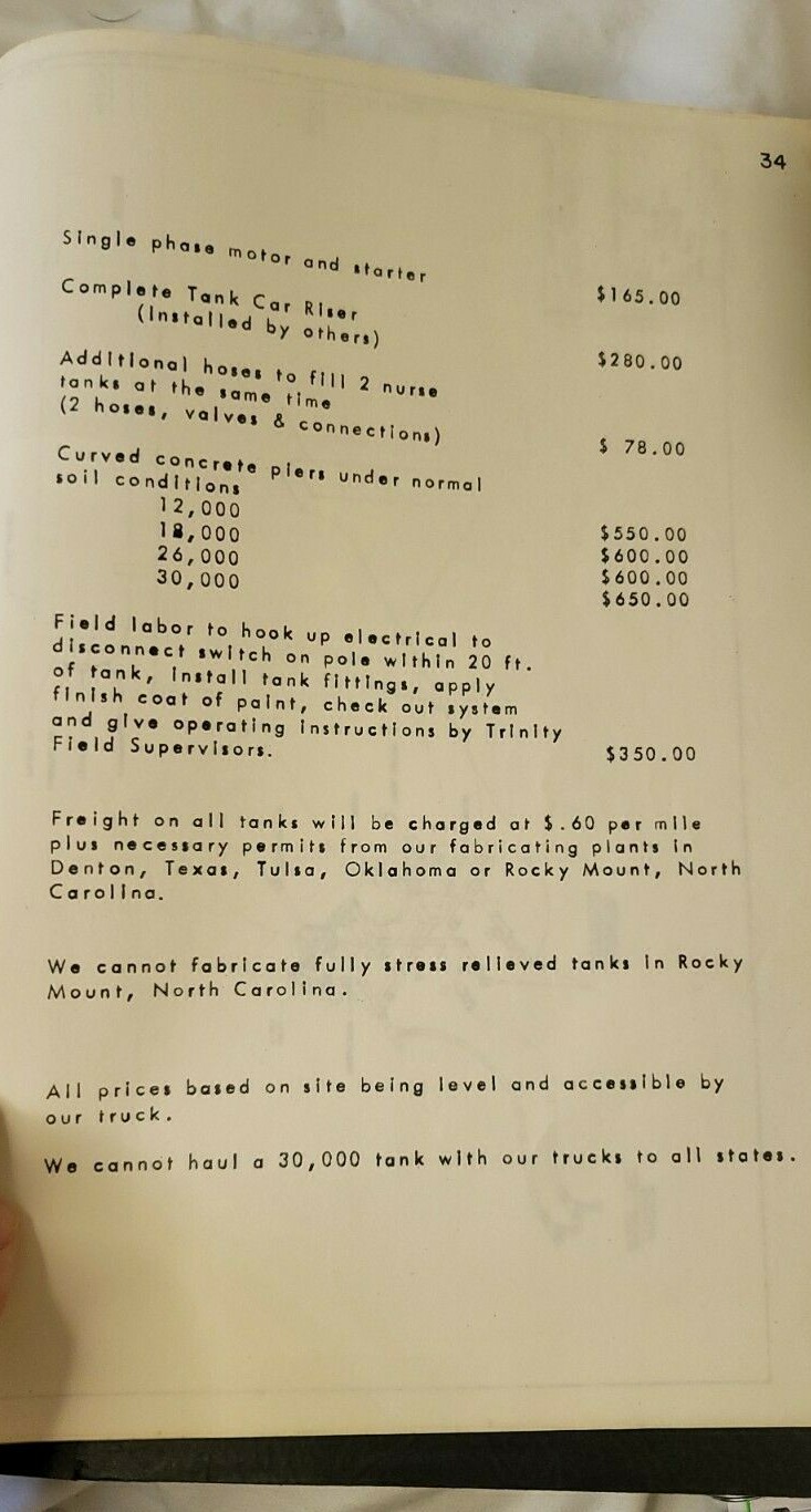 1966-1967 Prices and Blueprints for Trinity Steel Booklet Industrial Art