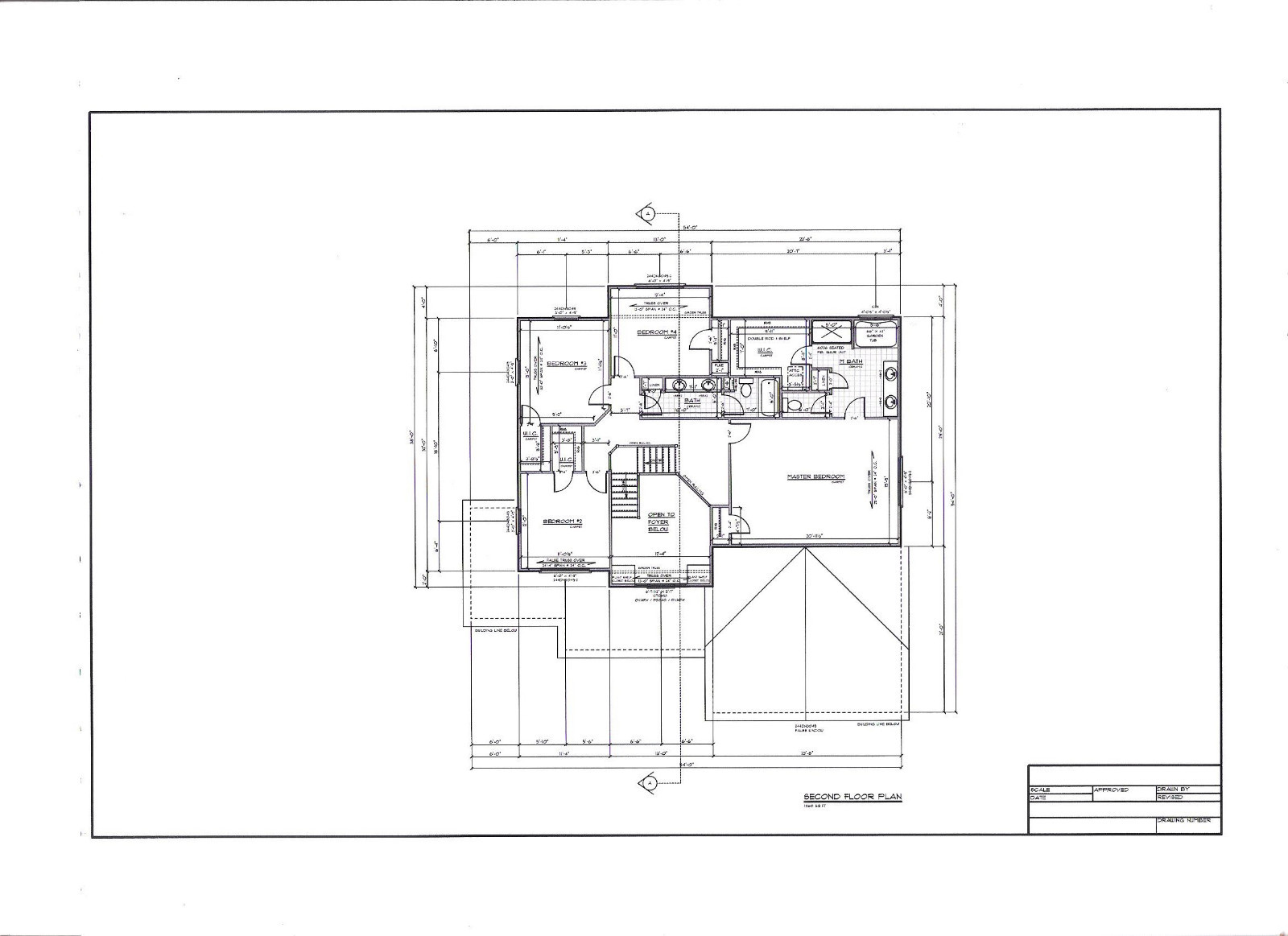 Full Set of two story 4 bedroom house plans 2,750 sq ft