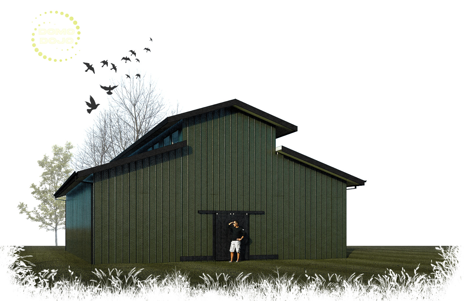Lofty Stable Agricultural Building Plans – PDF Downloadable Blueprint