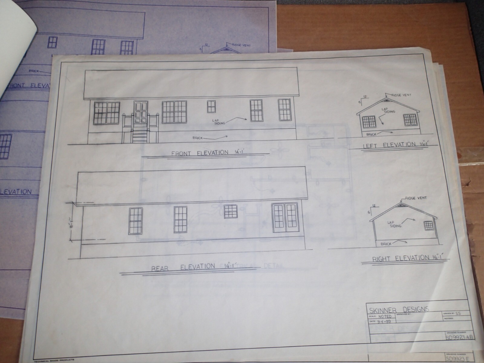1990’S RANCH STYLE HOUSE BLUE PRINTS Skinner Designs