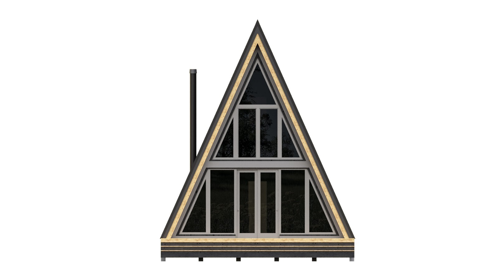 22’x42′ Tiny House Plan 1 Bed, 1 Bath Architectural Build Plans PDF Download