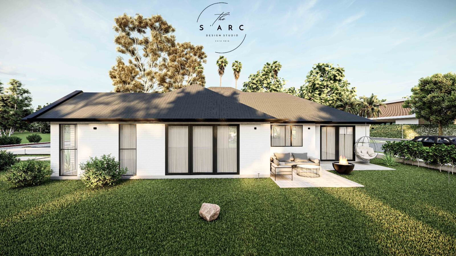 Modern House Plan, American Style House, Barn Style Cottage Plan, Farm 3 Bedroom