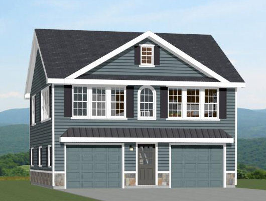 30×32 House — 2 bedroom 1.5 Bath — 961 sqft — PDF Floor Plan — Model 1