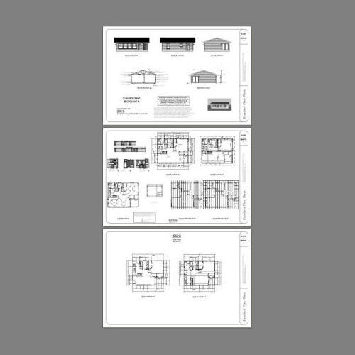 30×24 House — 1 Bedroom 1 Bath — 657 sq ft — PDF Floor Plan — Model 1A