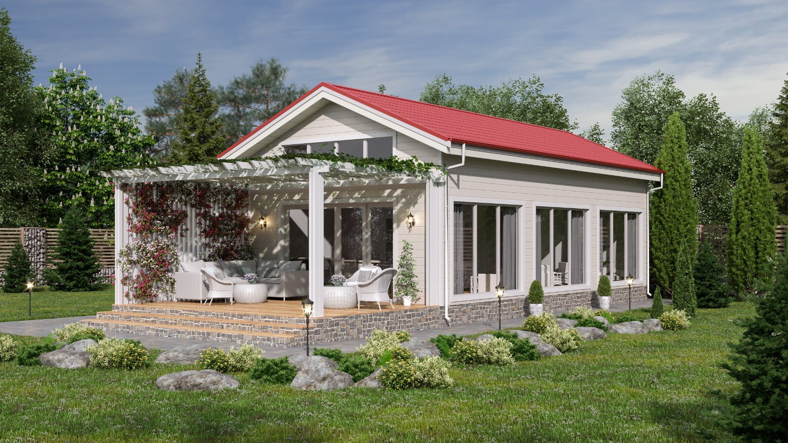 Charming Tiny House 1 Bed, 1 Bath, 701SF Architectural Build Plans PDF Download
