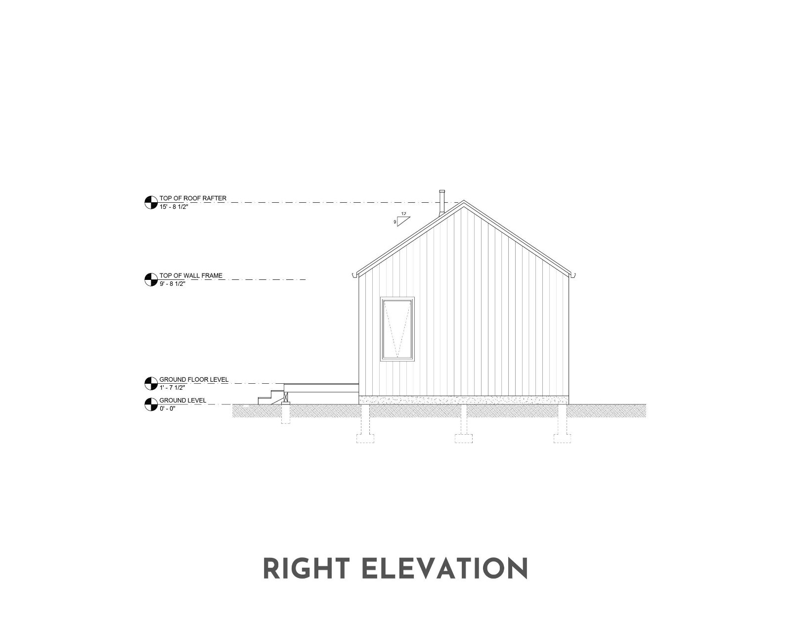 Modern Cabin House, 16′ x 32′, 512 Sq Ft, Tiny House, Architectural Plans