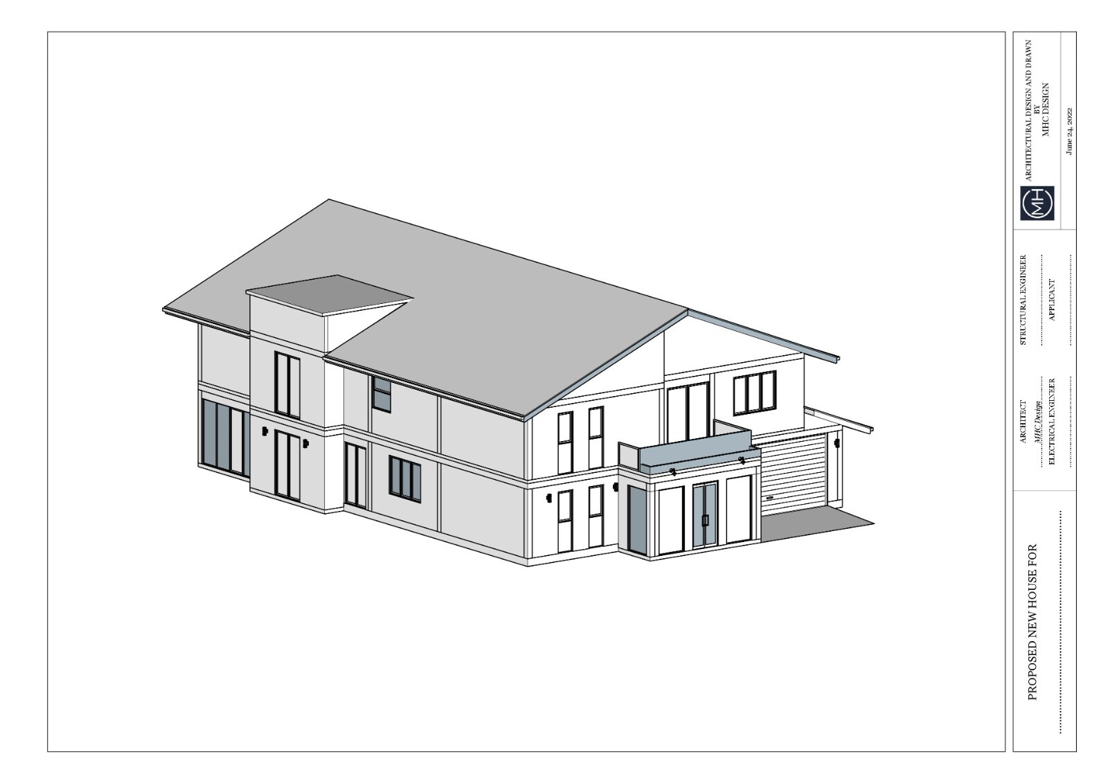 Modern House Plan With 3D Images DWG CAD file And PDF For Blueprint Plans