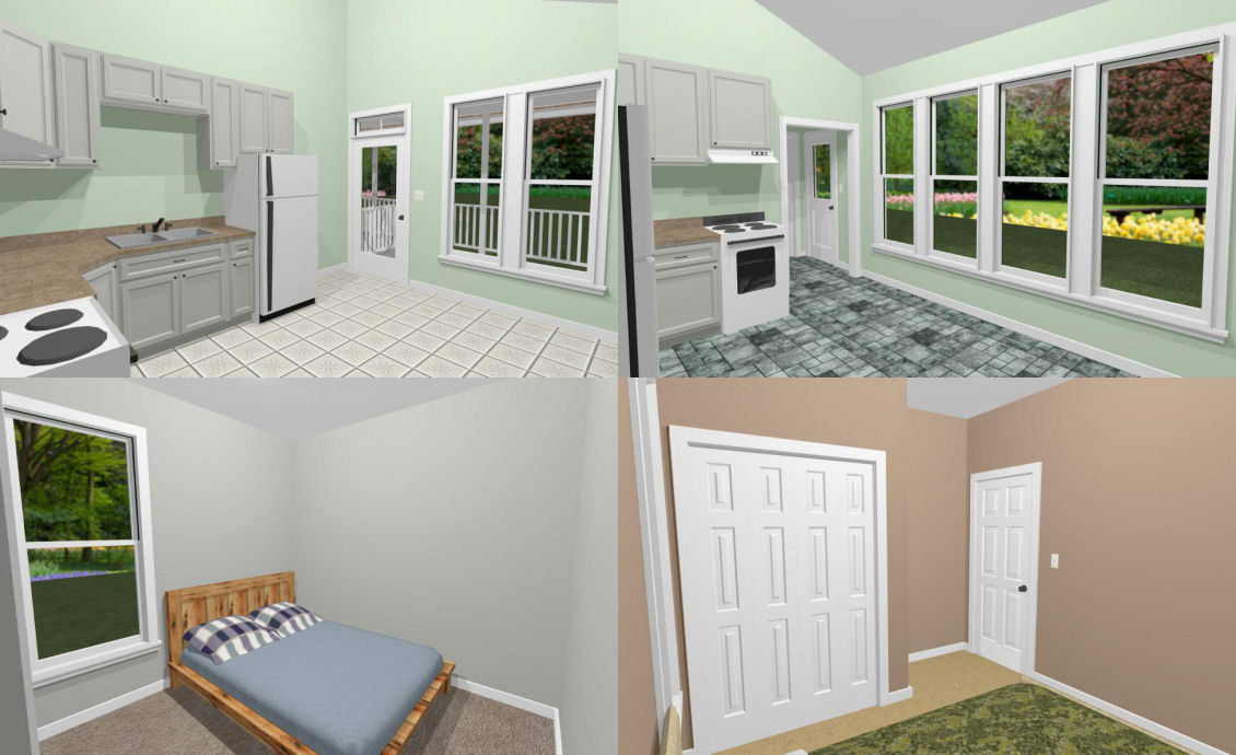 24×30 Duplex — PDF Floor Plan — 720 sq ft — Model 2