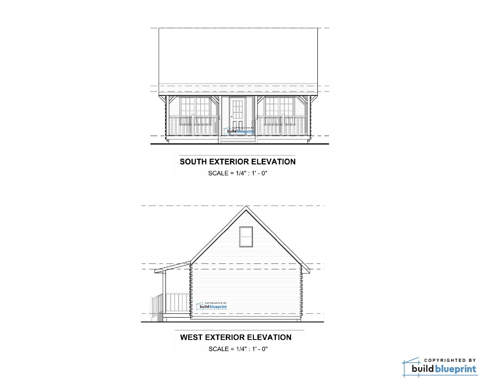 Traditional 2 Bedroom Cabin Architectural & Construction Plans – PDF Download