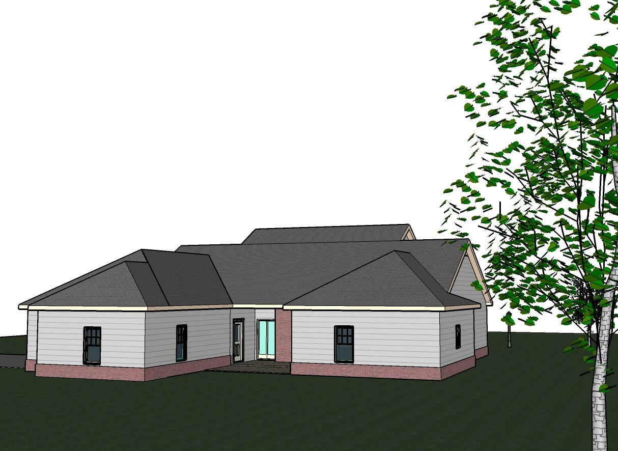 Abbigale 2161G 3 SIDING-BRICK home, house plan 4 beds, 2.5 baths PDF