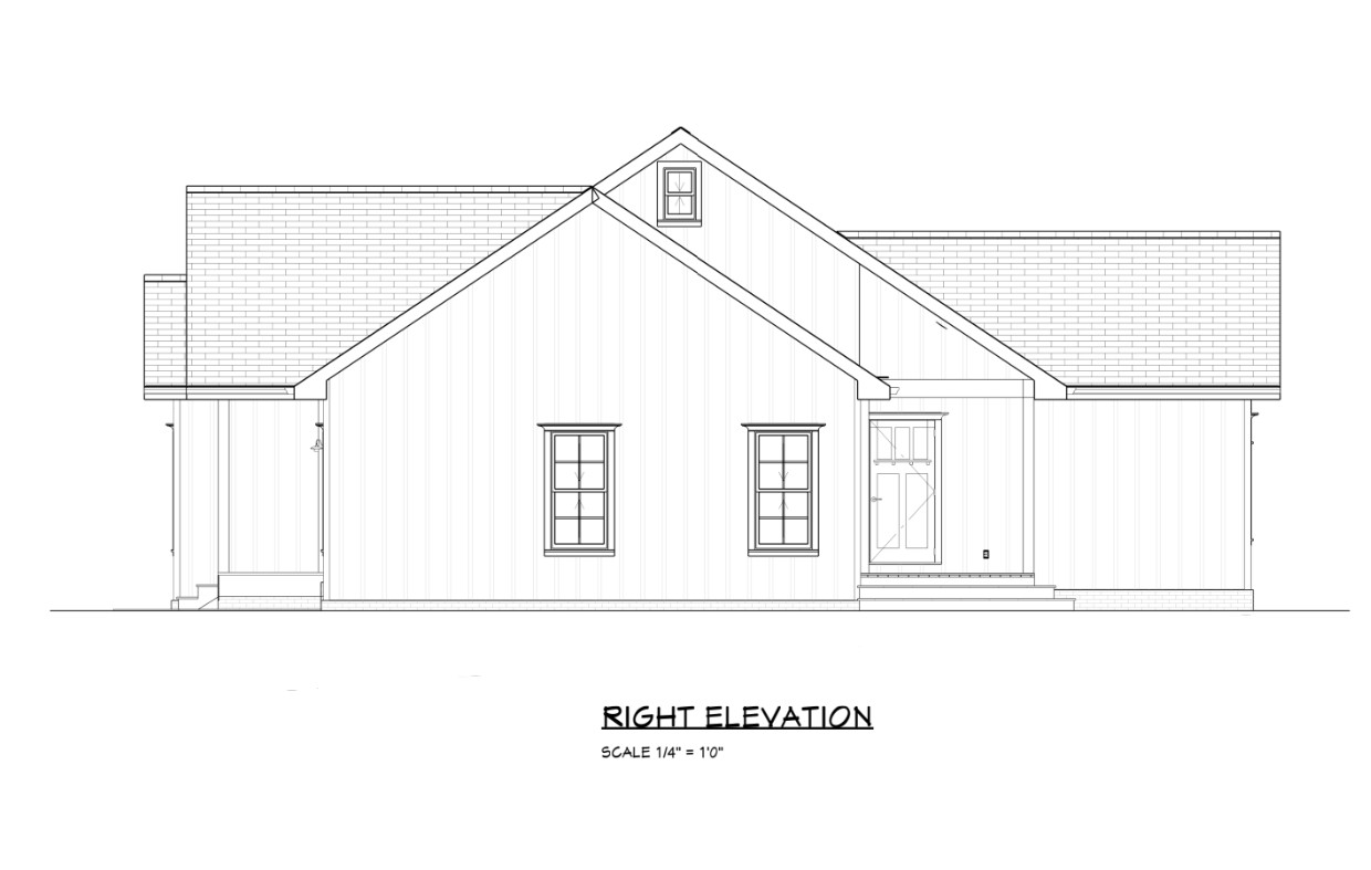 Custom Cottage Modern House Plan with 2 Beds 1 Bath PDF Hard (A4 Copy) FREE CAD