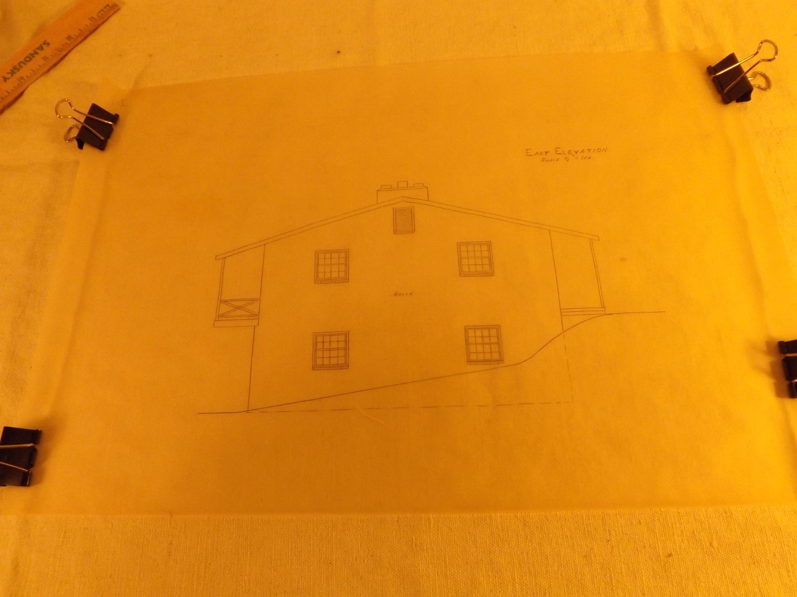 VINTAGE HOUSE BLUEPRINTS #5— 12″ X 18″ SEE PICTURES 7 PAGES