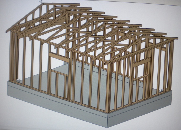 PERMIT READY 12′ X 16′ GARAGE PLAN DRAWN TO SCALE BLUEPRINTS AND MATERIALS LIST