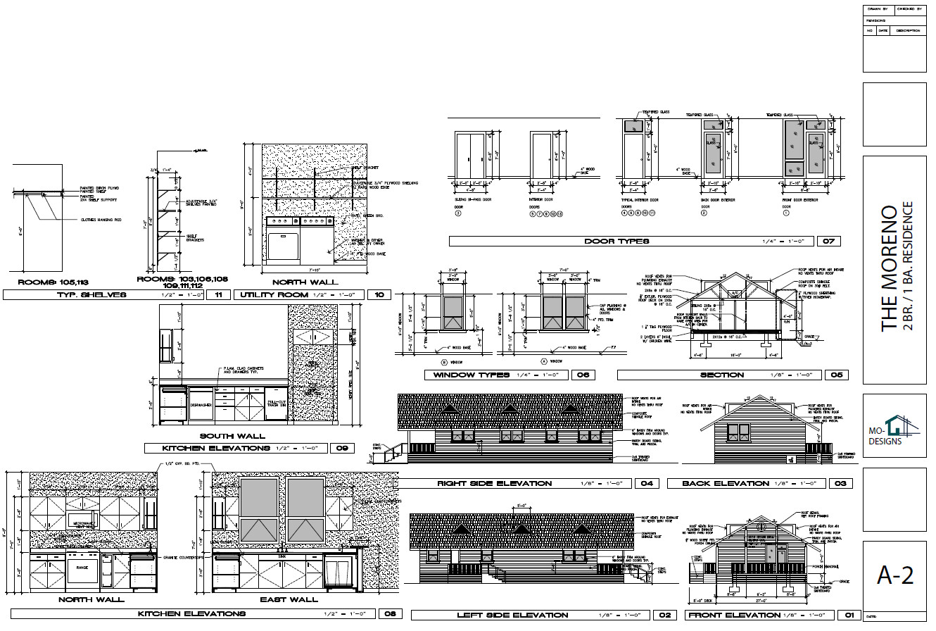 Custom Home House Plan Blueprint The Moreno Residence