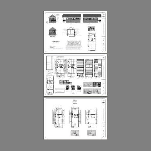 16×32 Tiny House — 511 sq ft — PDF Floor Plan — Model 1N