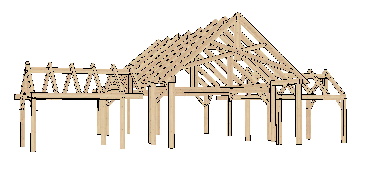 20′ x 24′ River Bend Cabin III Timber Frame Plan Set