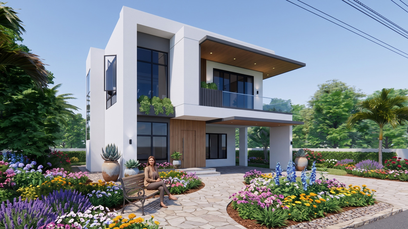 30×33 Ft House Design Plans 9×10 Meter 4 Beds 4 Bath A4 Printed, PDF & CAD Plan