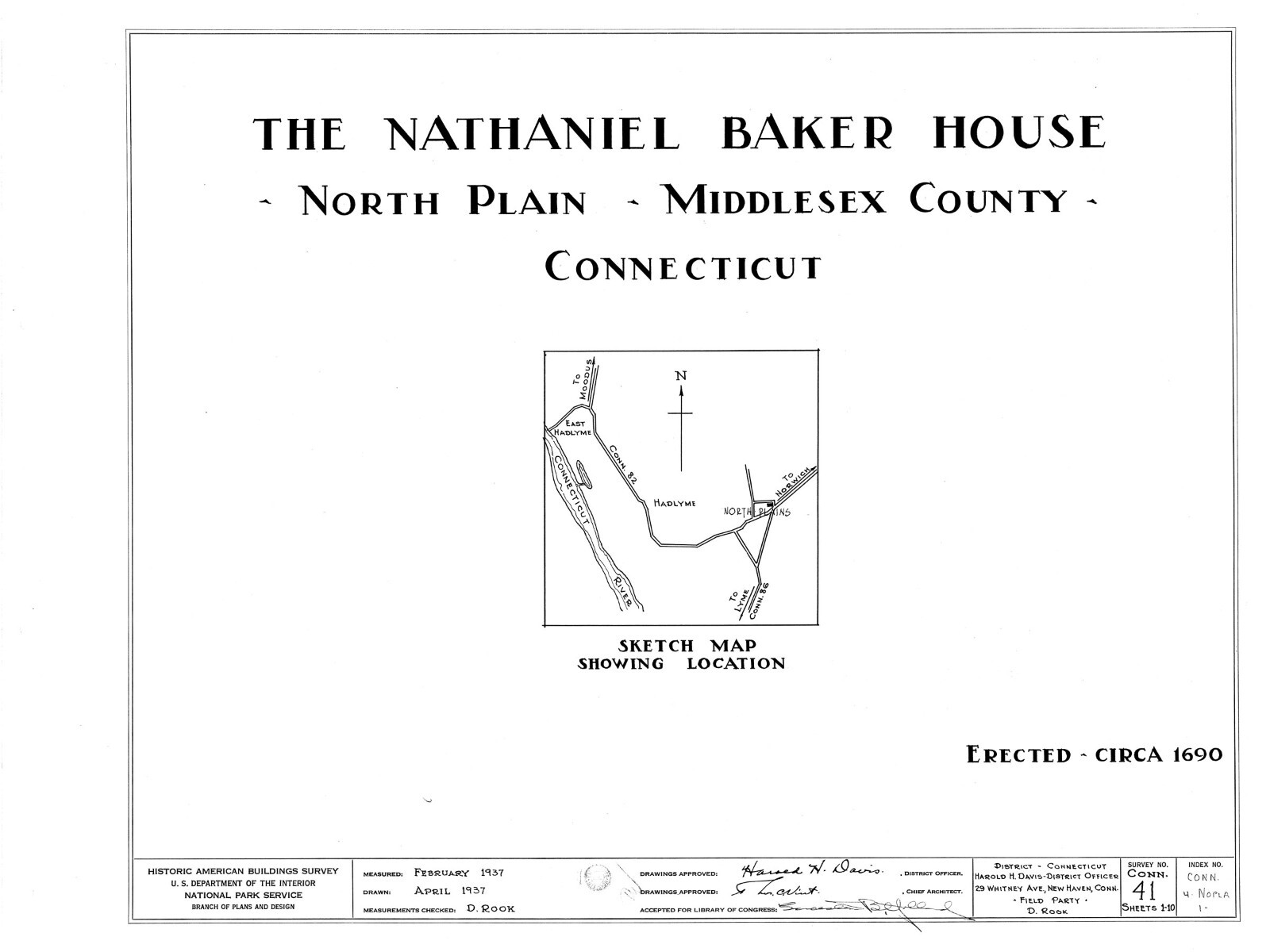 Colonial Cottage, printed architectural plans, detailed timber frame drawings