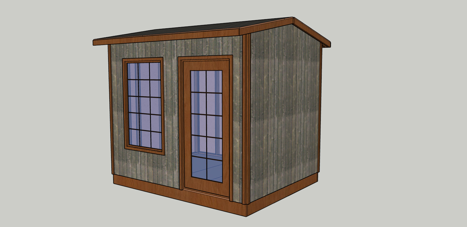 10 x 8 ft Garden/Tool Shed 6 Styles blueprints, lumber list -PDF