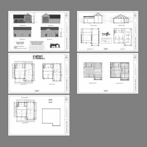 42×40 1 RV 2 Car Garage — PDF Floor Plan — 1,537 sq ft — Model 1B