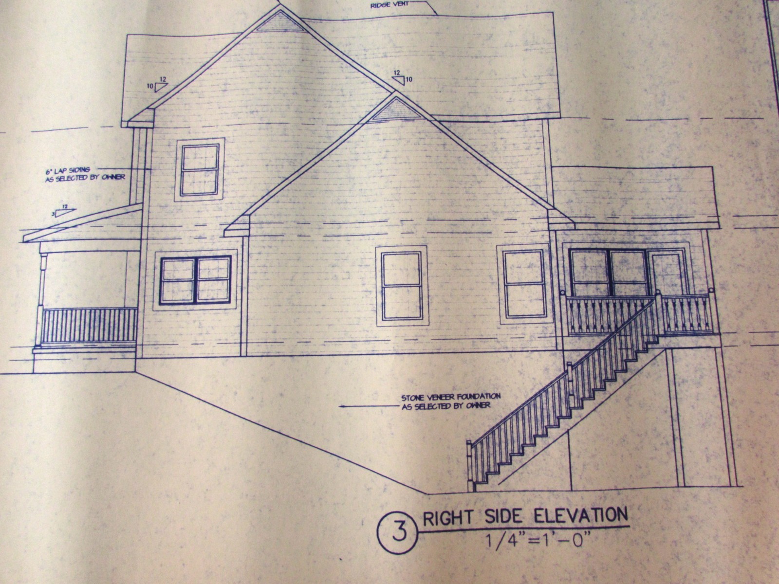Blueprints Two-Story Country House Custom Architectural Home Plans Farmhouse NEW