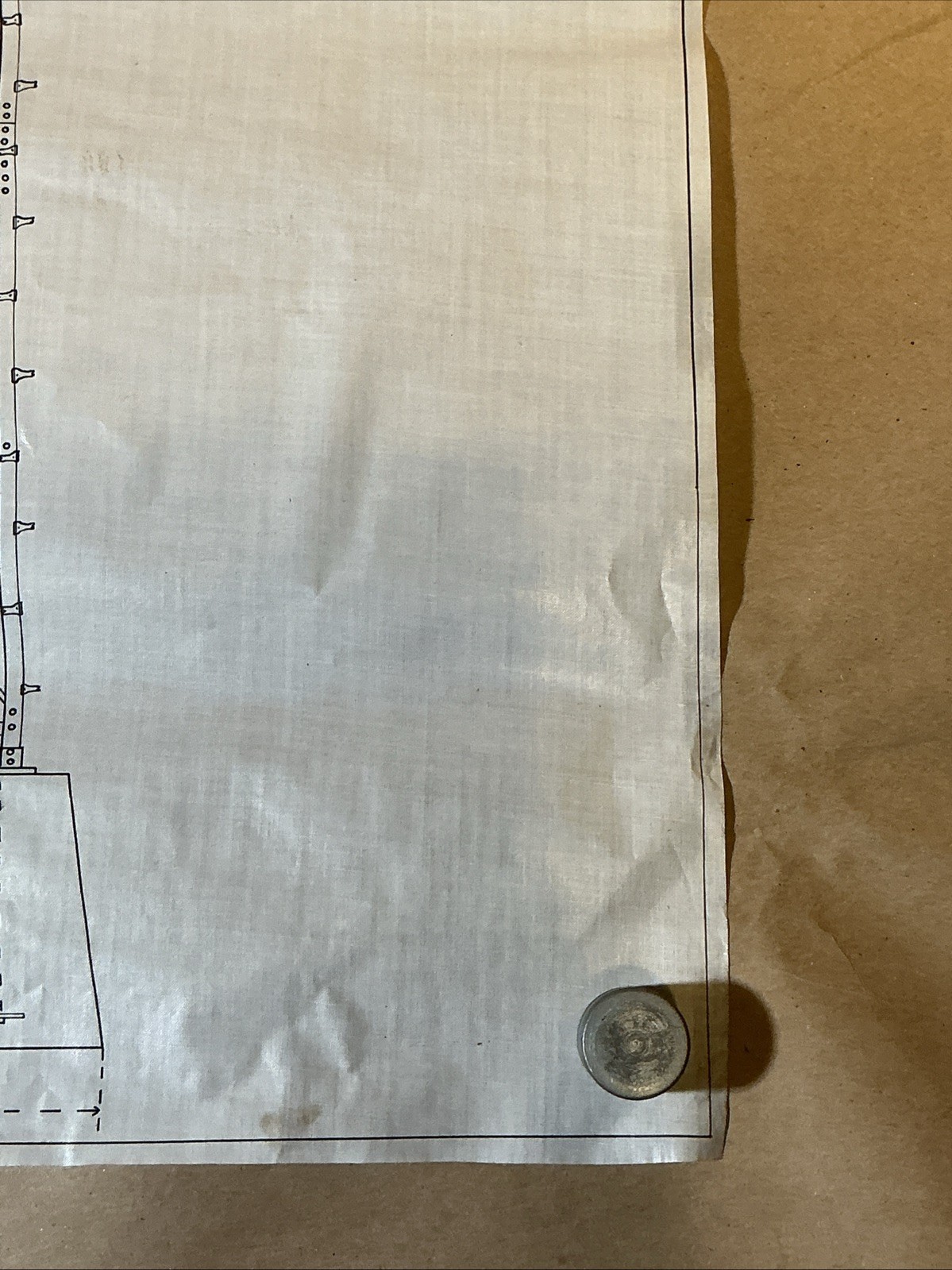Early 1900s Mechanical Drawing Of Water Tower Heller-Alley Co. As Is INV-JDH14