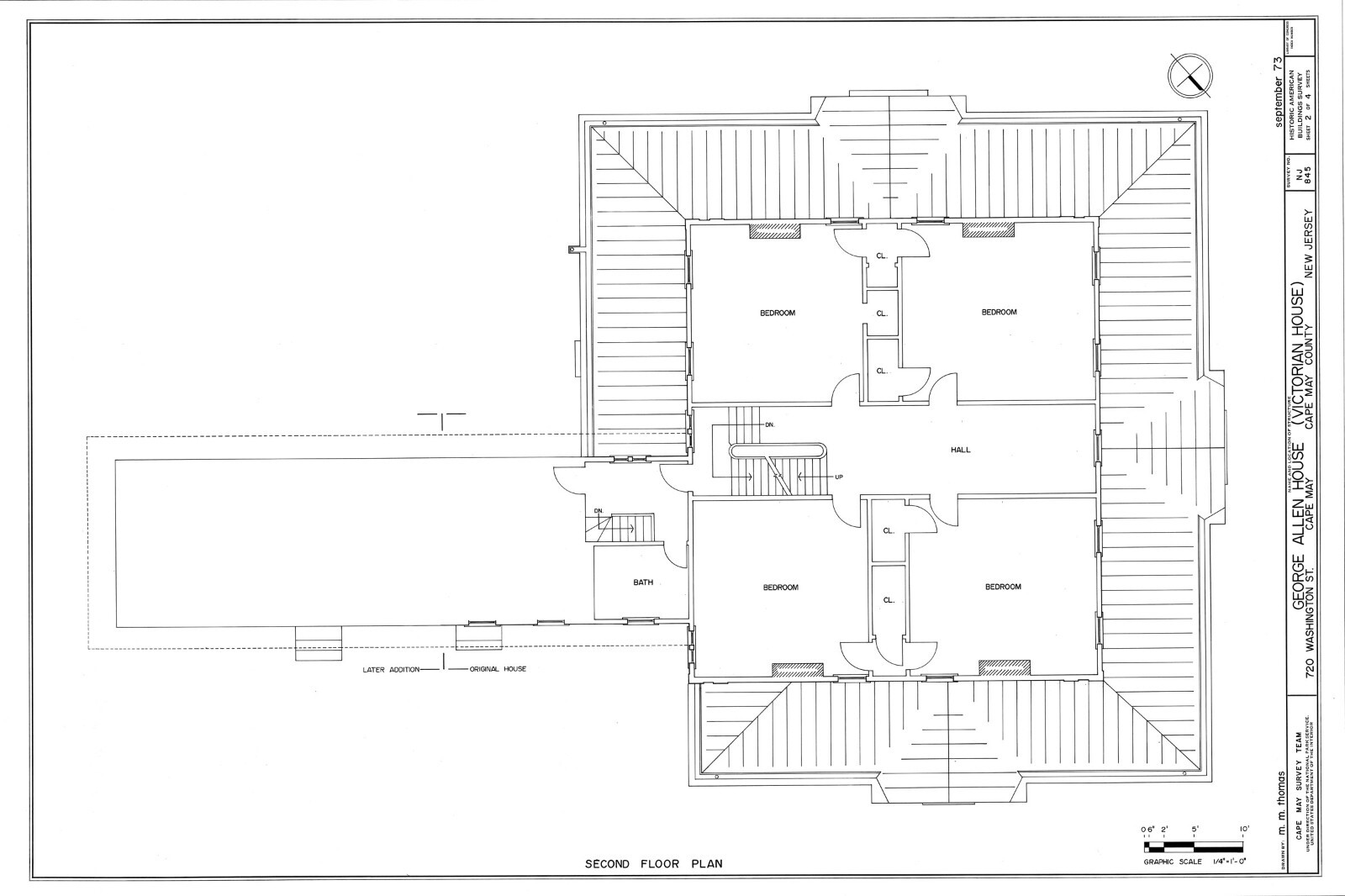 Victorian Italianate house, large porches, printed architectural floor plans