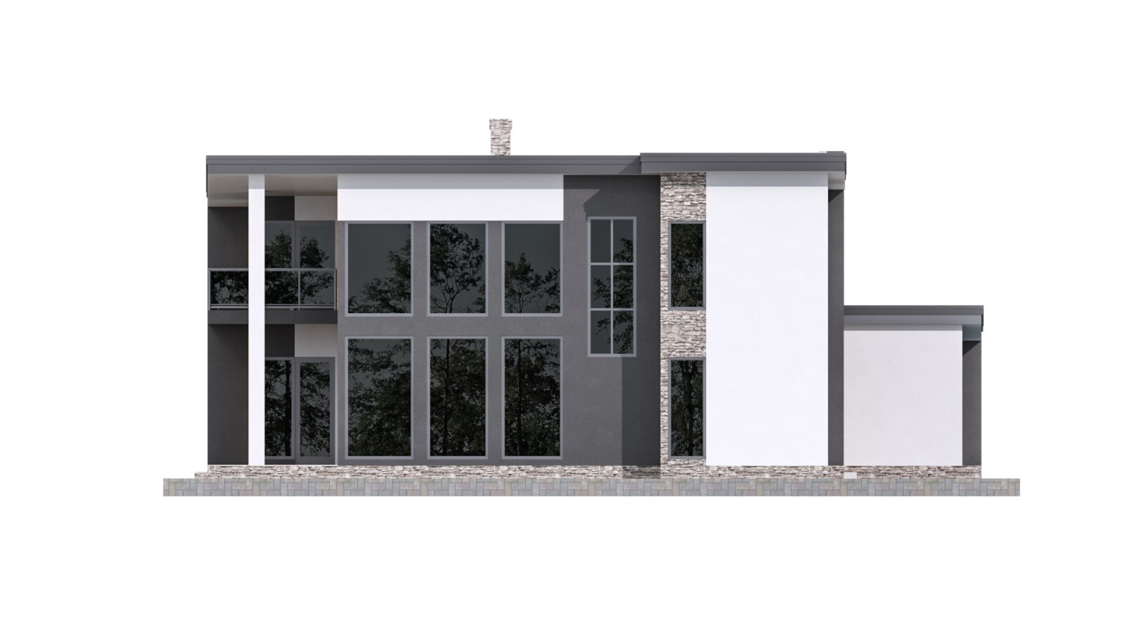60’x60′ 3 Beds, 3.5 Baths Hi-tech Style Architectural Build Plans PDF.