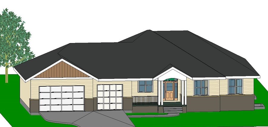 Custom Home House Building Plans 5 bedroom Blueprints 3780 sq ft PDF files